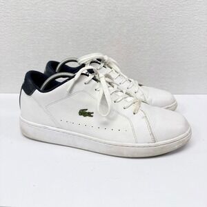 Lacoste Sneakers Mens Size 11.5 White Shoes Preppy Basics Casual Designer